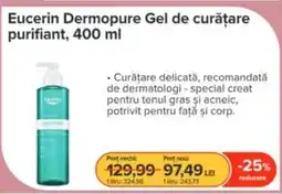 Dr.Max Eucerin Dermopure Gel de curățare purifiant Ofertă