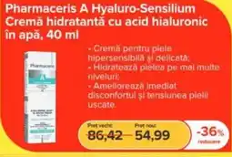 Dr.Max Pharmaceris A Hyaluro-Sensilium Cremă hidratantă cu acid hialuronic în apă Ofertă