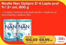 Dr.Max Nestle Nan Optipro 3/4 Lapte praf 1+/ 2+ ani Ofertă