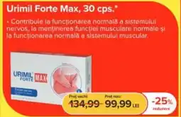 Dr.Max Urimil Forte Max, 30 cps. Ofertă