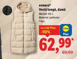 Lidl esmaraⓇ Vestă lungă, damă Ofertă