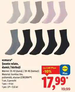 Lidl esmaraⓇ Şosete reiate, damă / bărbați Ofertă