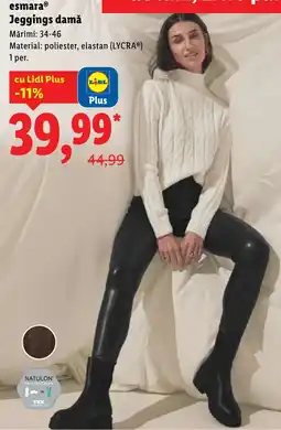 Lidl Esmaraⓡ Jeggings damă Ofertă