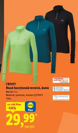Lidl CRIVIT Bluză funcțională termică, damă Ofertă
