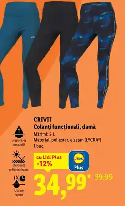 Lidl CRIVIT Colanți funcţționali, damă Ofertă