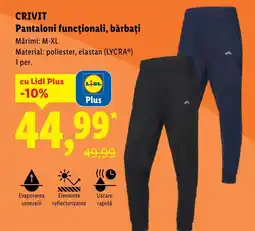 Lidl CRIVIT Pantaloni funcționali, bărbați Ofertă