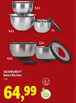 Lidl SILVERCREST Boluri din inox Ofertă