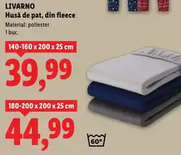 Lidl LIVARNO Husă de pat, din fleece Ofertă