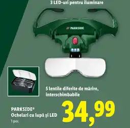 Lidl PARKSIDE Ochelari cu lupă şi LED Ofertă