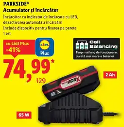Lidl PARKSIDE Acumulator şi încărcător Ofertă
