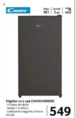 Selgros CANDY Frigider cu o uşǎ CHASD4385EBC Ofertă