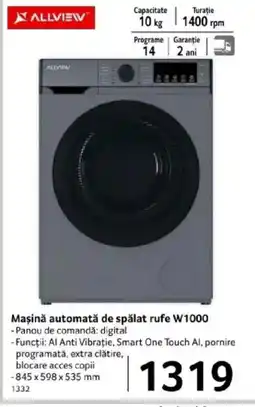 Selgros Maşină automată de spălat rufe W1000 Ofertă