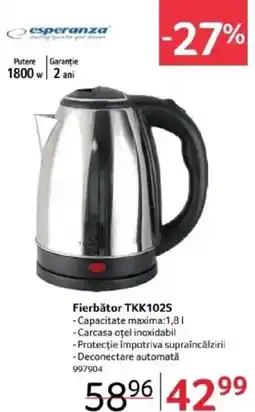 Selgros Fierbǎtor TKK102S Ofertă