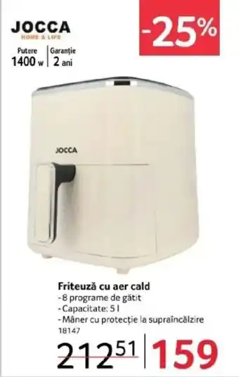 JOCCA Friteuză cu aer cald