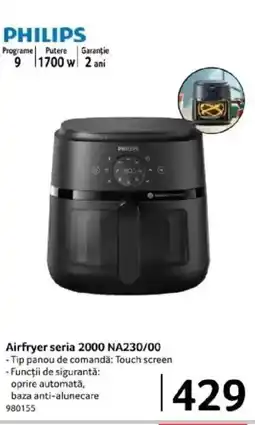 Selgros PHILIPS Airfryer seria 2000 NA230/00 Ofertă