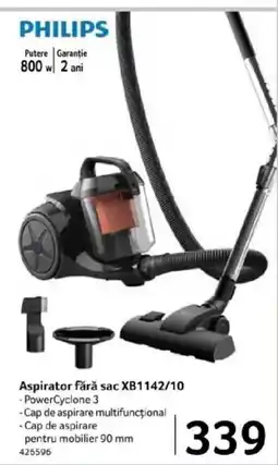 Selgros PHILIPS Aspirator fără sac XB1142/10 Ofertă