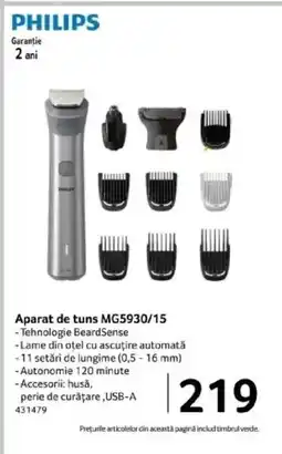 Selgros PHILIPS Aparat de tuns MG5930/15 Ofertă