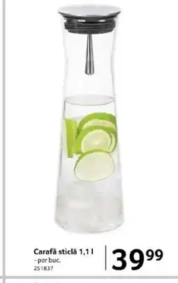 Selgros Carafǎ sticlă Ofertă
