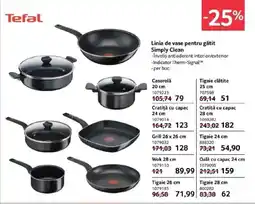 Selgros Tefal Linia de vase pentru gătit Simply Clean Ofertă