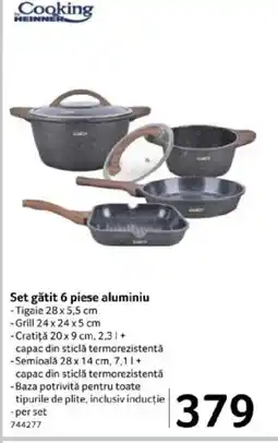 Selgros Set gătit aluminiu Ofertă