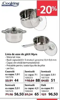 Selgros Linia de vase de gătit Myra Ofertă