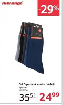 Selgros Set 5 perechi șosete bărbați Ofertă