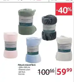 Selgros Pătură microfibră Ofertă