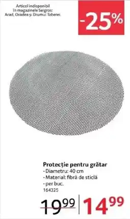 Selgros Protecție pentru grătar Ofertă