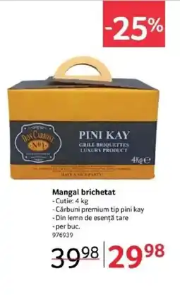 Selgros Mangal brichetat Ofertă