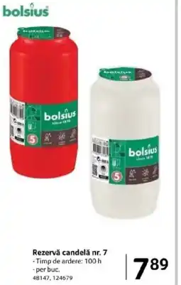 Selgros Bolsius Rezervă candelǎ nr. 7 Ofertă