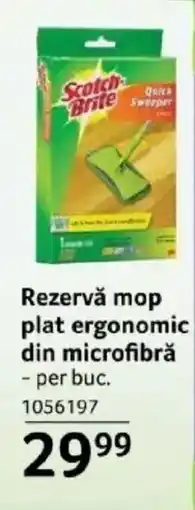 Selgros Rezervǎ mop plat ergonomic din microfibră Ofertă