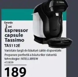 Selgros Espressor capsule Tassimo TAS112E Ofertă