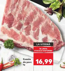 Kaufland Coaste de porc Ofertă