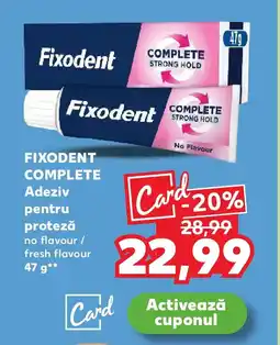 Kaufland FIXODENT Complete Adeziv pentru proteză Ofertă