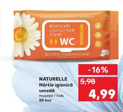 Kaufland NATURELLE Hârtie igienică umedă Ofertă