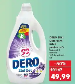 Kaufland DERO 2in1 Detergent lichid pentru rufe Ofertă