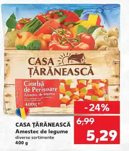 Kaufland CASA ŢĂRĂNEASCĂ Amestec de legume Ofertă