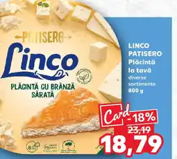 Kaufland LINCO PATISERO Plăcintă la tavă Ofertă