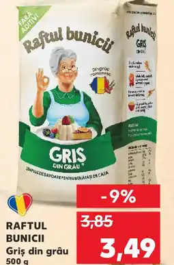Kaufland RAFTUL BUNICII Griş din grâu Ofertă