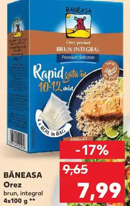 Kaufland BĂNEASA Orez brun, integral Ofertă