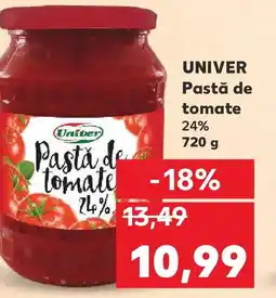 Kaufland UNIVER Pastă de tomate 24% Ofertă