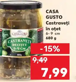 Kaufland CASA GUSTO Castraveţi în oţet 6-9 cm Ofertă