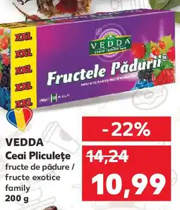 Kaufland VEDDA Ceai Pliculețe Ofertă