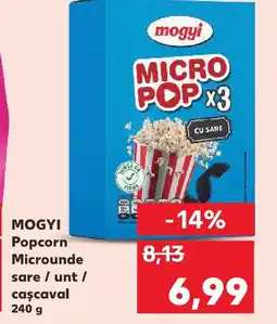 Kaufland MOGYI Popcorn Microunde sare / unt/ cascaval Ofertă