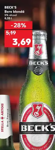 Kaufland BECK'S Bere blondă Ofertă