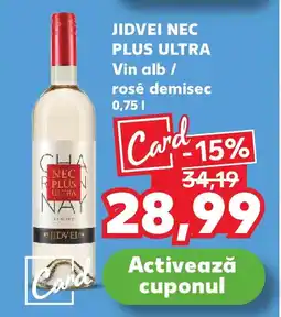 Kaufland JIDVEI NEC Plus Ultra Vin alb / rosé demisec Ofertă