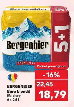 Kaufland BERGENBIER Bere blondă Ofertă