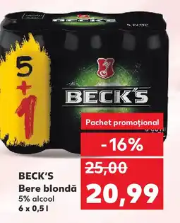 Kaufland BECK'S Bere blondă Ofertă