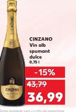 Kaufland CINZANO Vin alb spumant dulce Ofertă