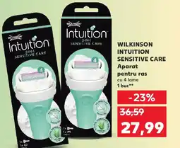 Kaufland WILKINSON Intuition Sensitive care Aparat pentru ras Ofertă